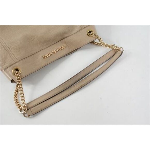 Michael Kors Jet Set Large Pebbled Leather Chain Shoulder Bag 13x10x5" - Picture 6 of 15